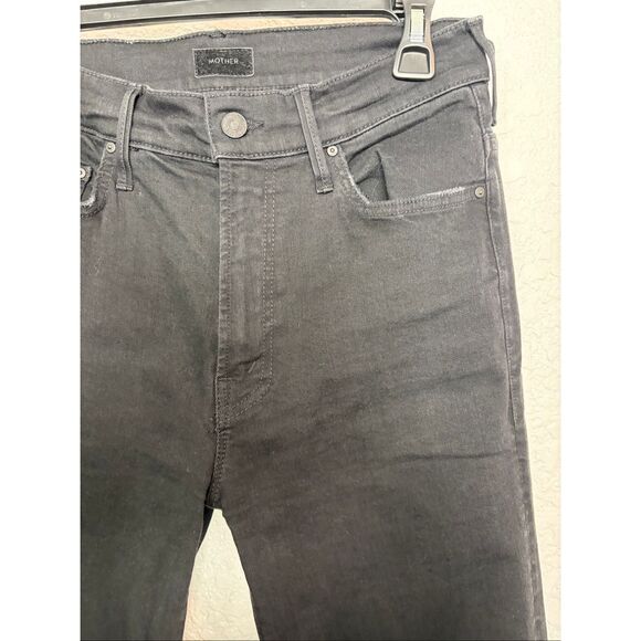 Mother The Insider Crop Step Fray in Not Guilty Black Size 29 - Picture 7 of 12